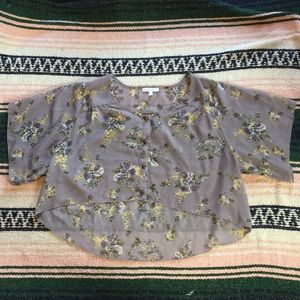 Floral Sheer Crop Top